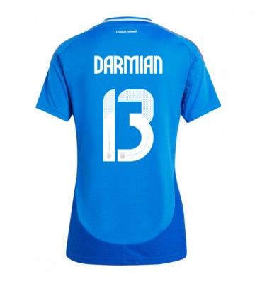 Italien Matteo Darmian #13 Replika Hjemmebanetrøje Dame EM 2024 Kortærmet